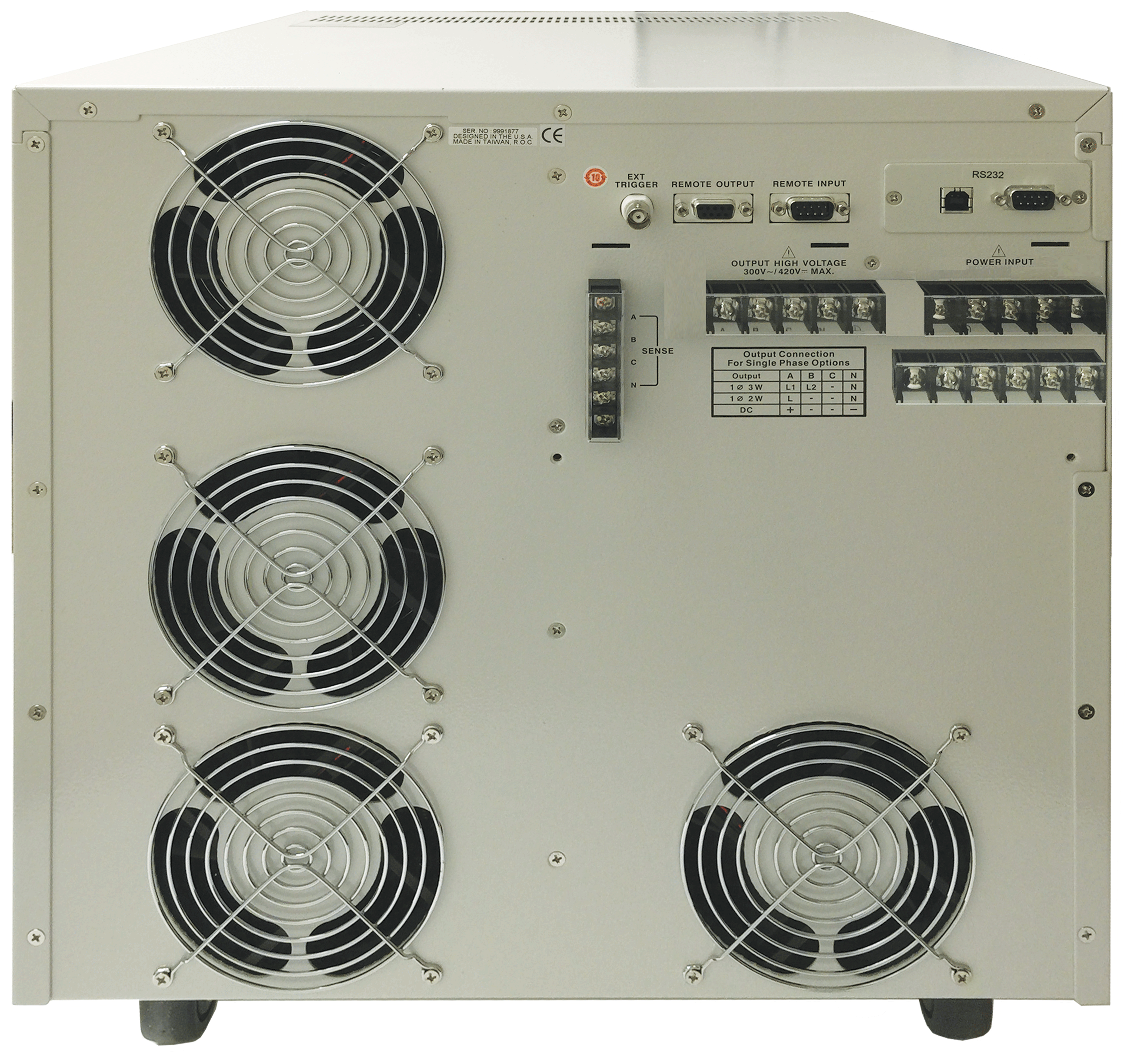CFS360 Rear Panel - Adaptive Power Systems